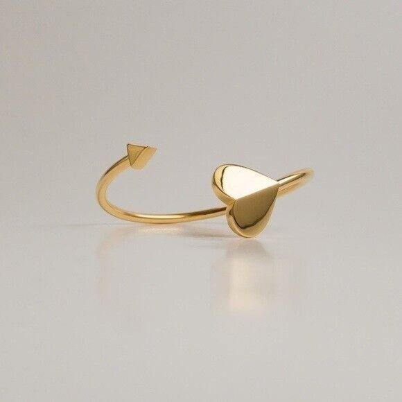 KATE SPADE-Heritage Gold Cuff Expand Twist Bangle Arrow Bracelet-NWT/Branded Bag - Picture 4 of 8